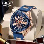 LIGE Triangle Skeleton Watch