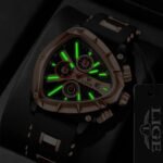 LIGE Triangle Skeleton Watch