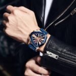 LIGE Triangle Skeleton Watch