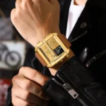 POEDAGAR-Mens-Quartz-Watch-Gold
