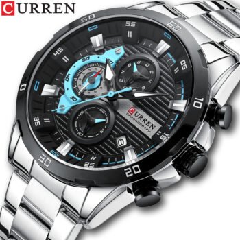 CURREN Luminous Luxury Quartz Watch - Waterproof with Chronograph