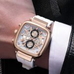 Multifunction Square Quartz Watch