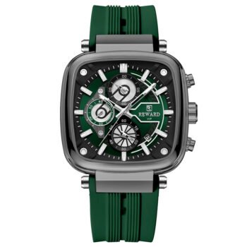 REWARD VIP Multifunction Square Quartz Watch - 100% Waterproof