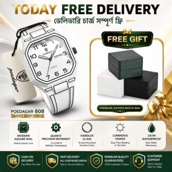Poedagar 608 Quartz Sport Watch | with Luminous Function 3ATM Waterproof