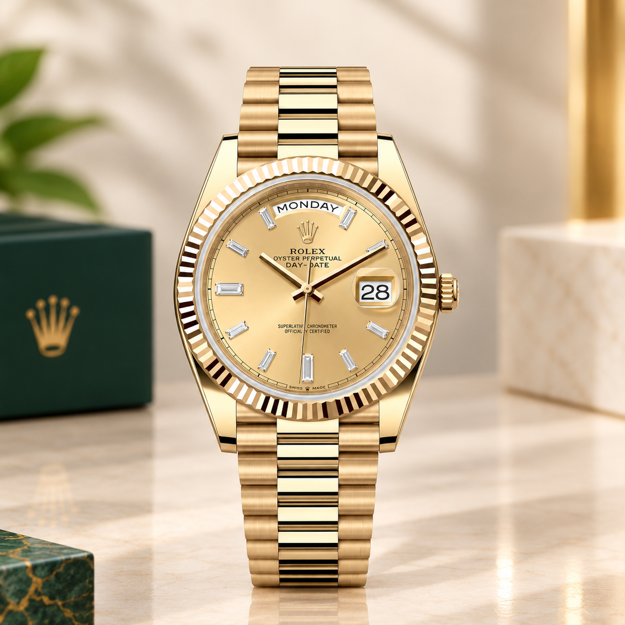 Gold Rolex Day-Date 40 Gold