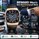 REWARD 814161 Chronometer Watch – Steel Strap and Diamond-Cut Glass