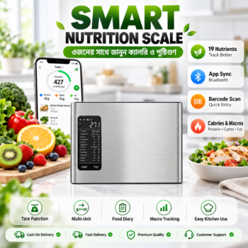 Smart Nutrition Food Scale – 19 Nutrients Tracking | Stainless Steel and App Connected