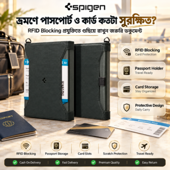 Spigen Passport Holder Case – RFID Blocking Travel Wallet
